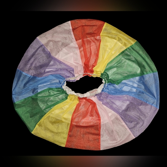 Hanna Andersson Girls Rainbow Tulle Tutu Colorful Layered Party Skirt Sz 6-7 - Picture 8 of 11